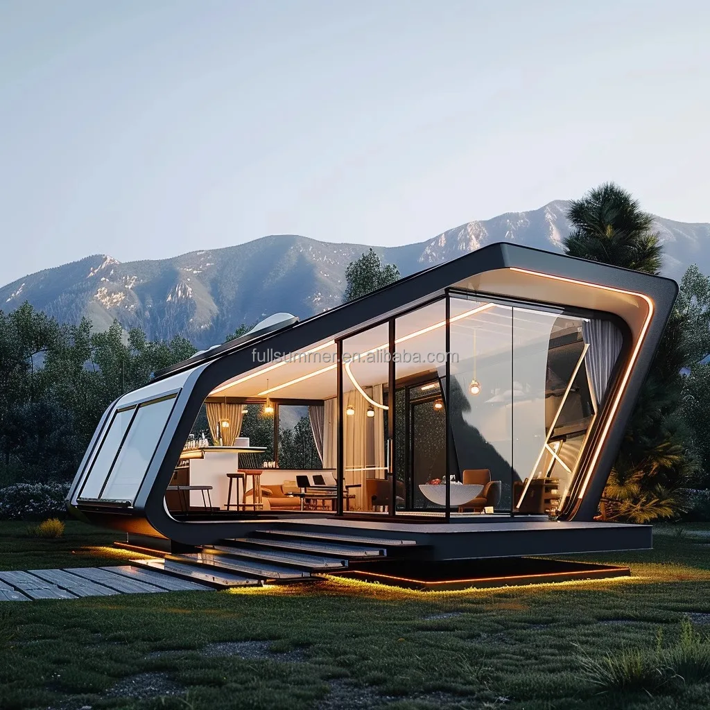 Manufacture Capsule Modern Modular House Prefabricated Homes Sustainable Capsule House