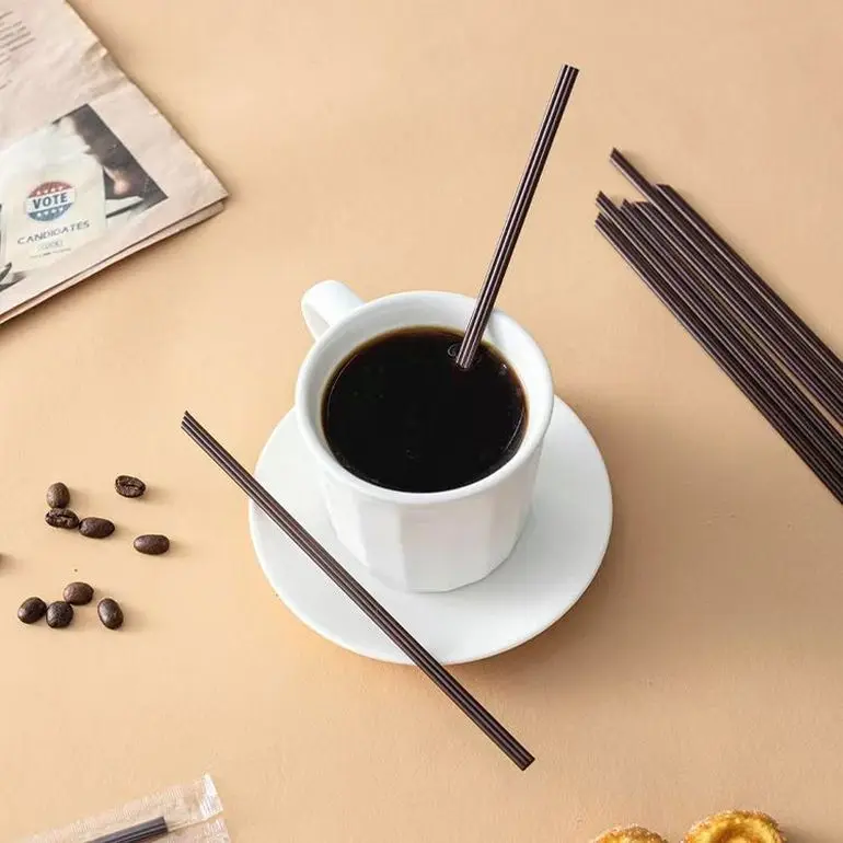 Factory Wholesale Cocktail Beverage Stirring Stick Coffee Blender Disposable Straw Coffee Stirring Straw