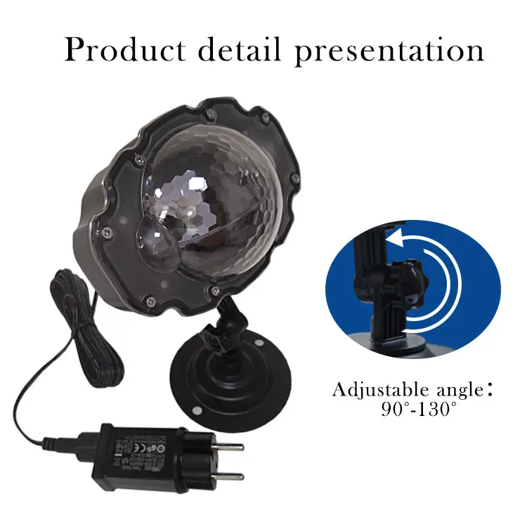 
Four-color highlight snowflake light, RGBW outdoor garden light led spot light (remote control) 