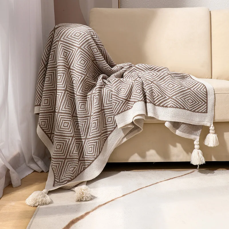 OEM Service Home Textile Summer Spring Bed Sofa Couch Cover Boho Throw Blanket