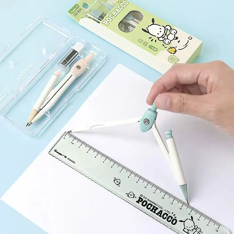 Широкий 84263 Pacha компасы для учащихся начальной и средней школы Милая анимация для студентов инструменты для рисования с высокой цветовой ценностью