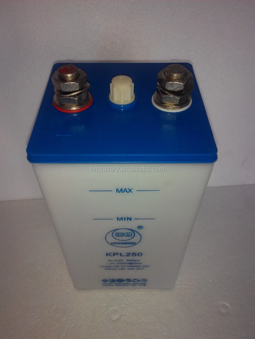 Pocket type Nickel Cadmium 1.2v KPL 400Ah  battery