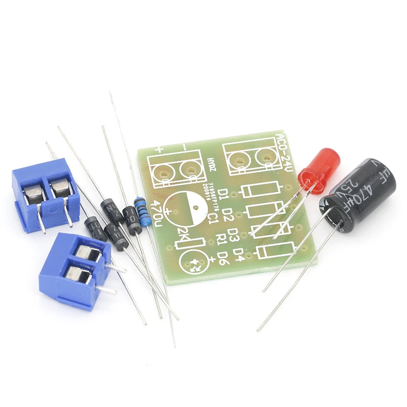 1N4007 Diy Kit IN4007 Bridge Rectifier AC DC Converter Full Wave Rectifier PCB Board KIT Parts Electronic Suite