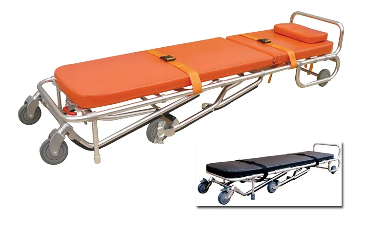 Multi-level Adjustment Foldable Funeral Mortuary Trolley Stretcher