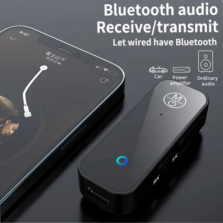 B28 Wireless 2 in1 BT 5.1 Audio Receiver transmitter 3.5mm 5.1 Blue tooth Adapter Audio Transmitter Receiver