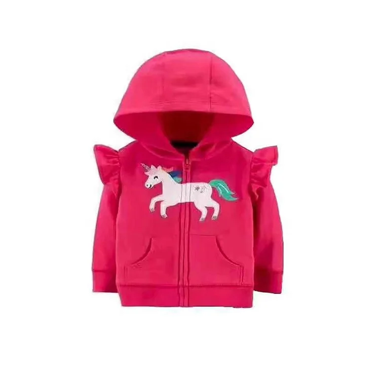 
Wholesale cheap price warm winter coat flower design rabbit pattern cotton baby girl jackets 