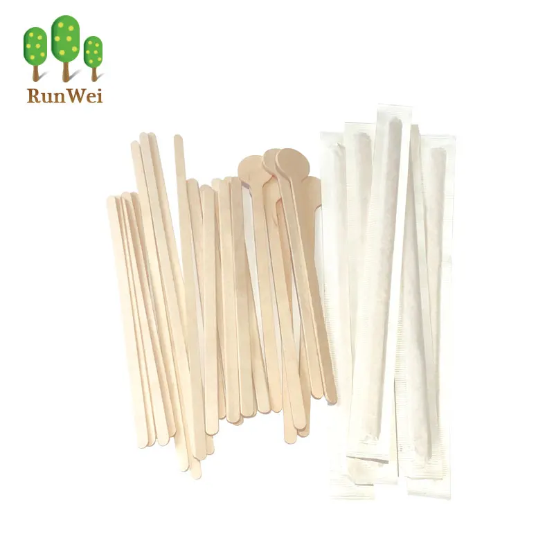 Одноразовые Деревянные Мешалки бирчвуд кофе мешалка