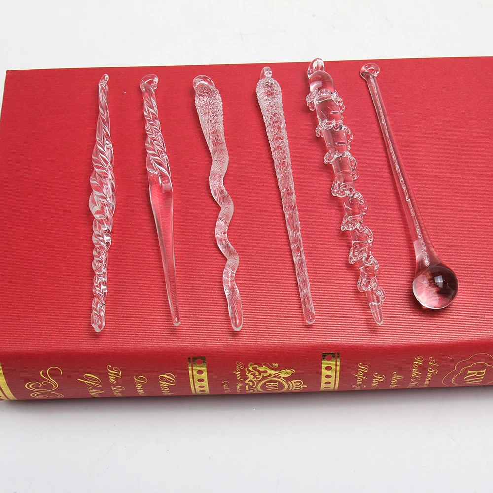 Рождественские украшения из витой прозрачной стеклянной сосульки для рождественских елок белых или серебряных кристаллов зимние морозные экологически чистые