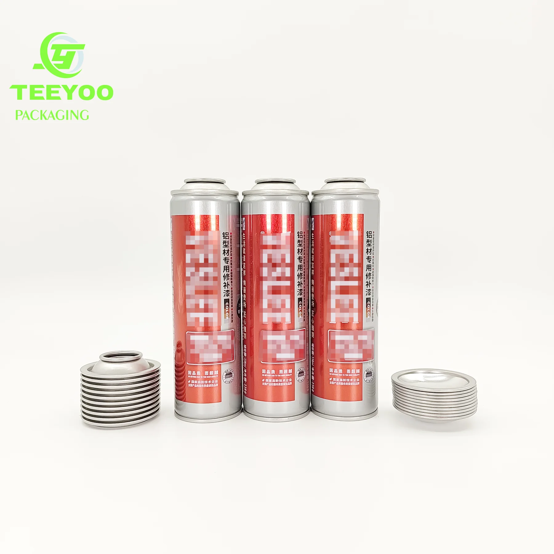 Low Price Tinplate Empty Butane Gas Straight Wall Aerosol Tin Can Teeyoo