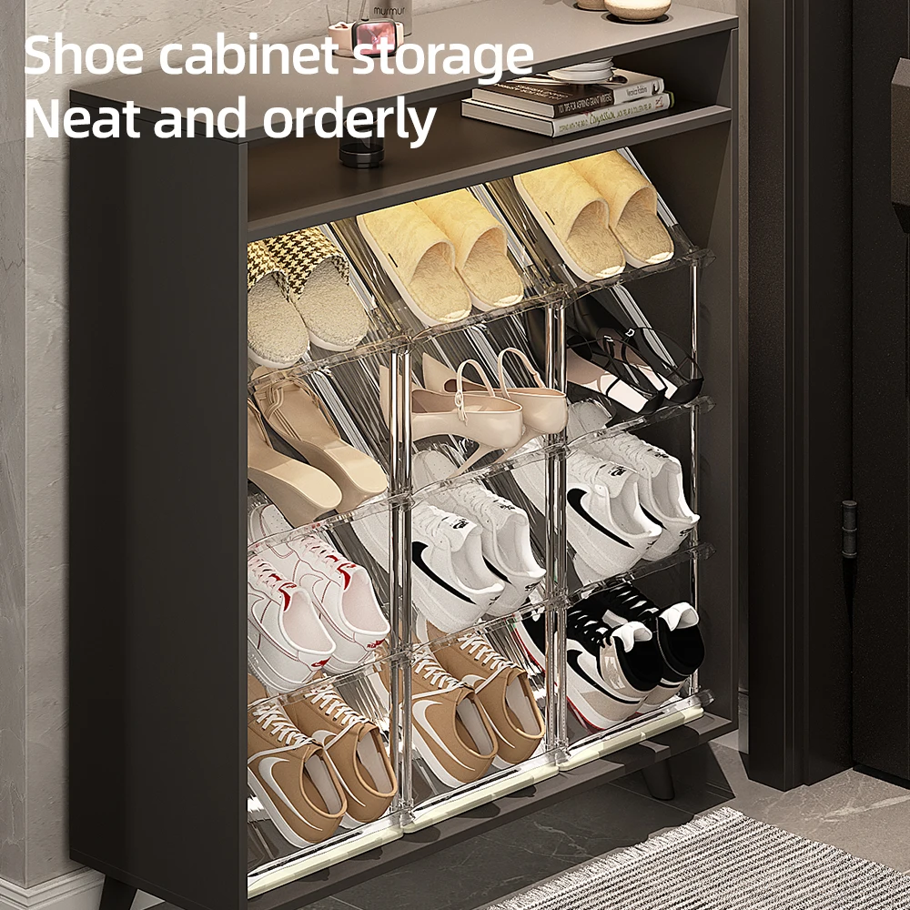 Multi-Storage Plastic Shoe Rack Cabinet Pet Material Organizer for Home Room Balcony Wardrobe Kitchen Bathroom