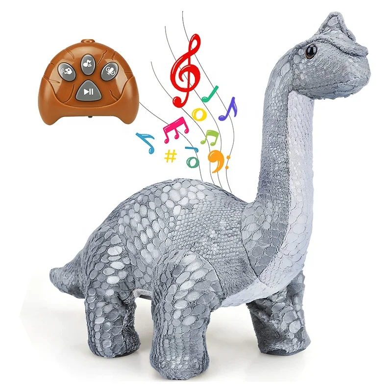(Only for US customers) TOY Life Simulation RC Stuffed Animals Plush Dinosaur Toys Remote Control Dinosaur for Kids