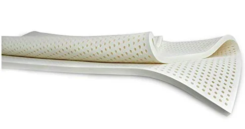 BEDREAMY Pure Green Natural Latex Mattress Topper - Soft - 3 Inch - Twin Size (GOLS Certified Organic)