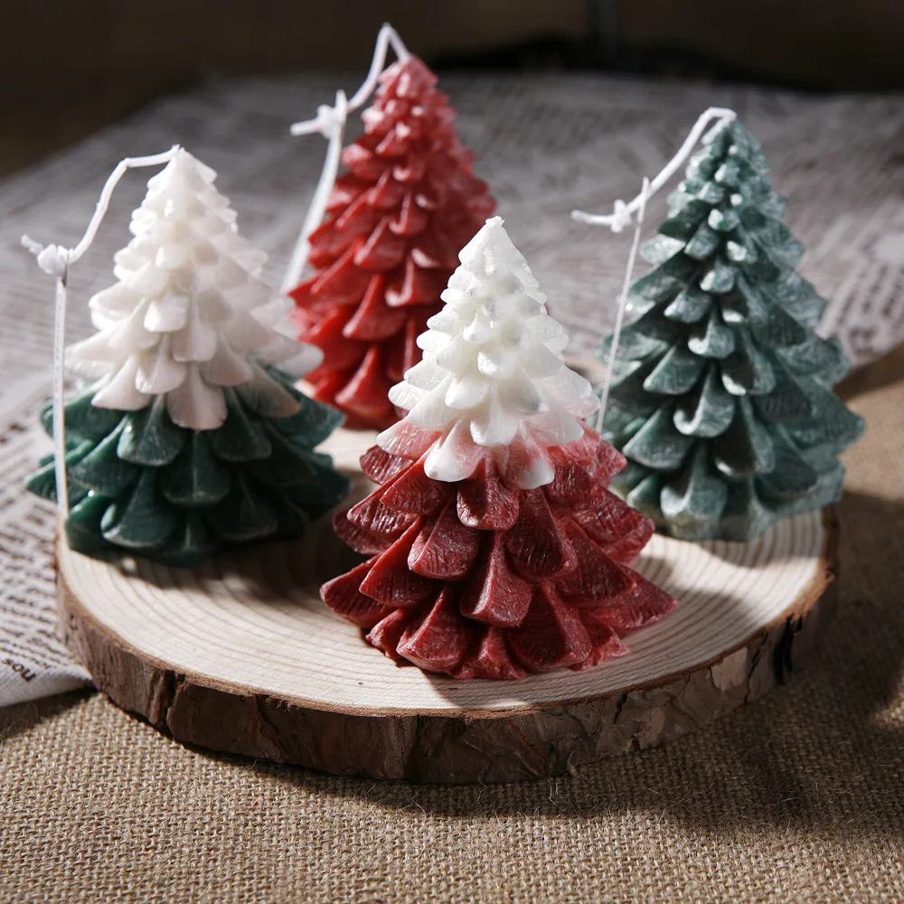 Home decoration candle supplies scented christmas ornaments tree candles gift set