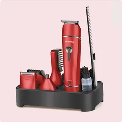 JD9911 5 in 1 Eyebrow Trimmer Set with Hair Clipper, Nose Trimmer and Body Shaver