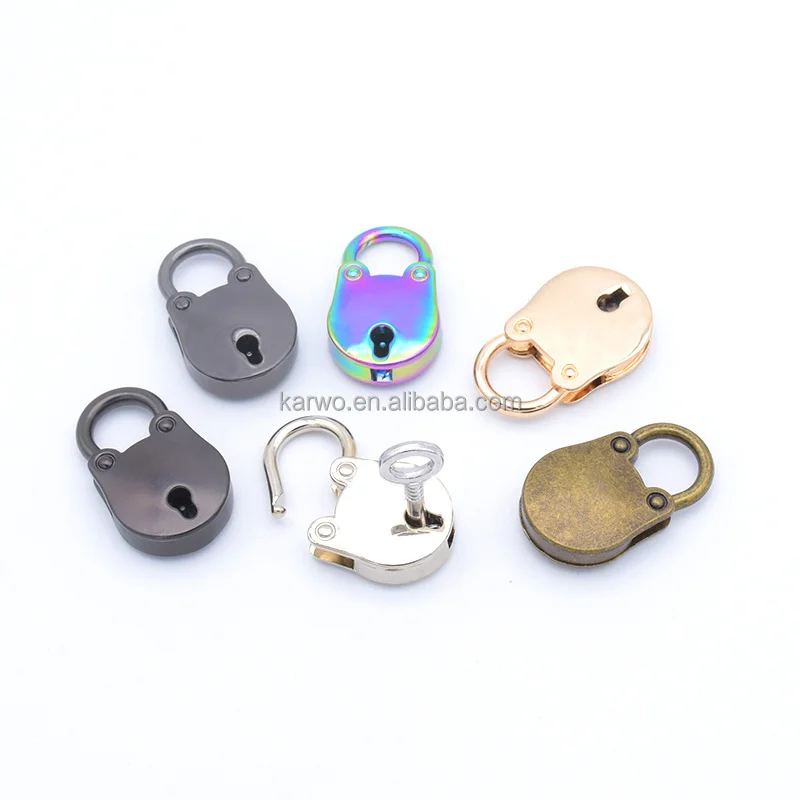 karwo fancy small round padlocks accessories wholesale silver gold colored key padlock and lock