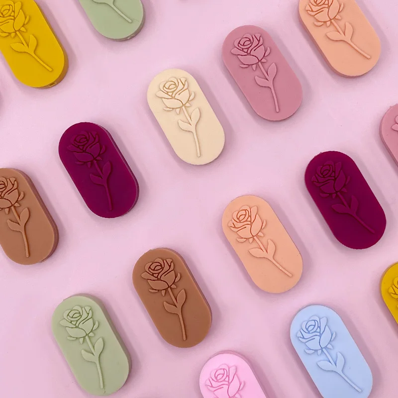 Factory Supplier wholesale silicone beads silicone teething beads Rose silicone Bead