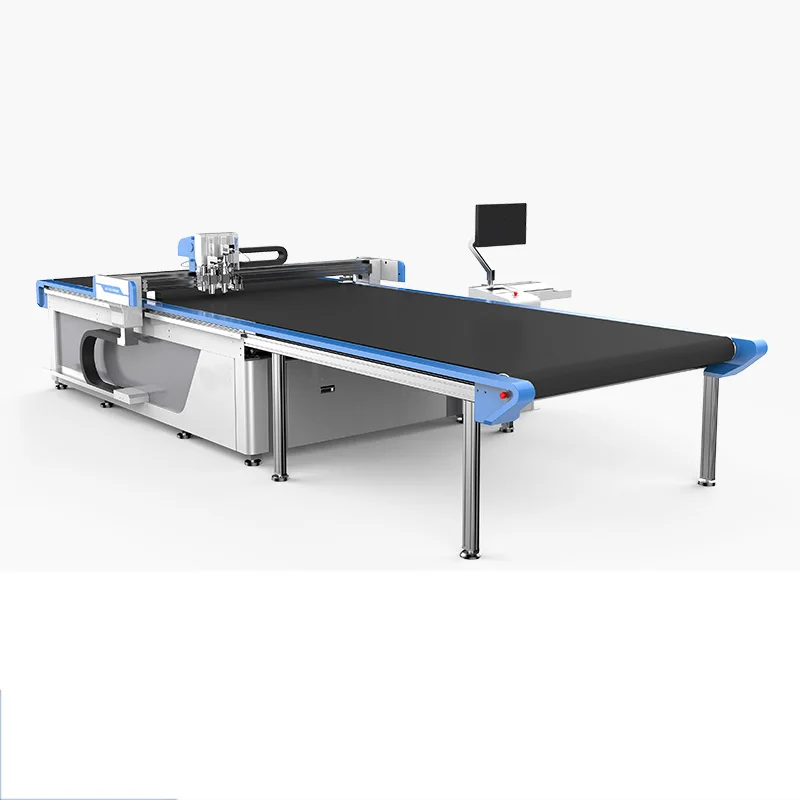 Jindex CNC Oscillating Leather PU Cutting Machine PU Board Shoes Face Leather Cutter