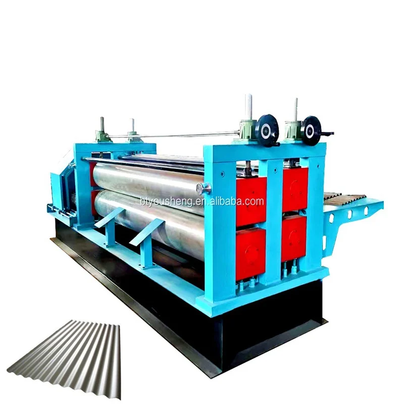 0.12-0.3mm thin steel plate cylindrical corrugated metal cold pressing equipment for sale