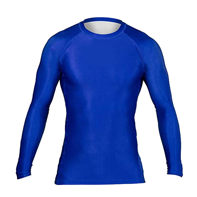 Custom Logo High Quality Wholesale Plain Swim Shirts Printed Long Sleeve Mma For Men Bjj Rashguard Rash Guard