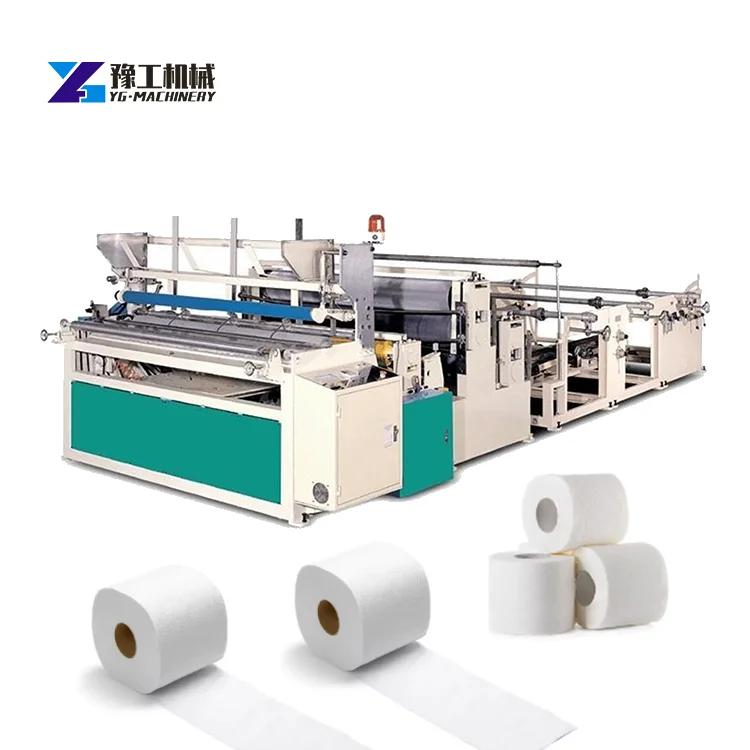 2023 yugong paper toilet making machine small toilet paper roll making machine bamboo pulp toilet paper making machine