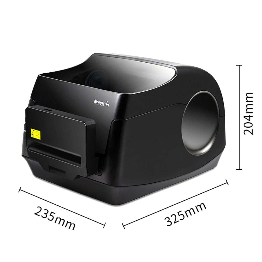 N-mark high quality inkless satin ribbon printer digital hot foil stamping printer machine sticker printer