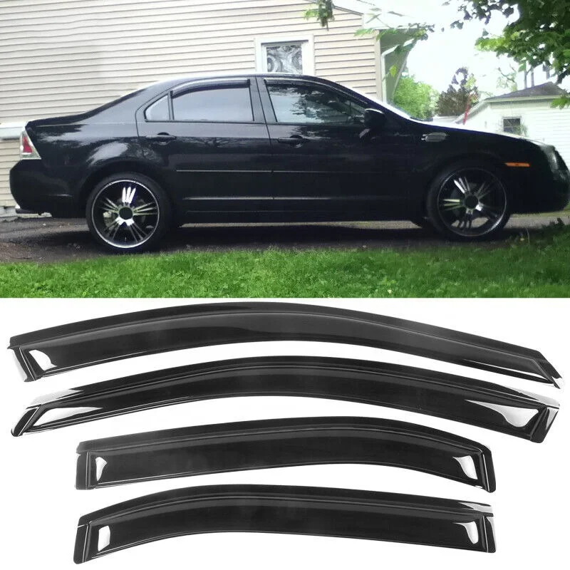 Черный оконный ветрозащитный дверной дождевой козырек для Ford Fusion 2006-2012 2010 2012 аксессуары