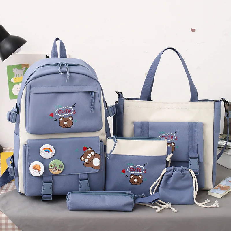 Top Sale Guaranteed Quality Cute Cartoon Backpack Set Sublimation Backpack School Bags
