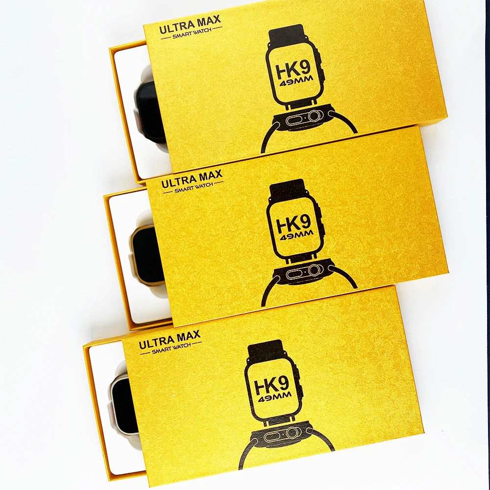 2023 Hot selling Golden Reloj Water proof Fitness Bracelet BT Full touch 2.01 series 8 HK9 Ultra MAX Smart Watch pro smartwatch