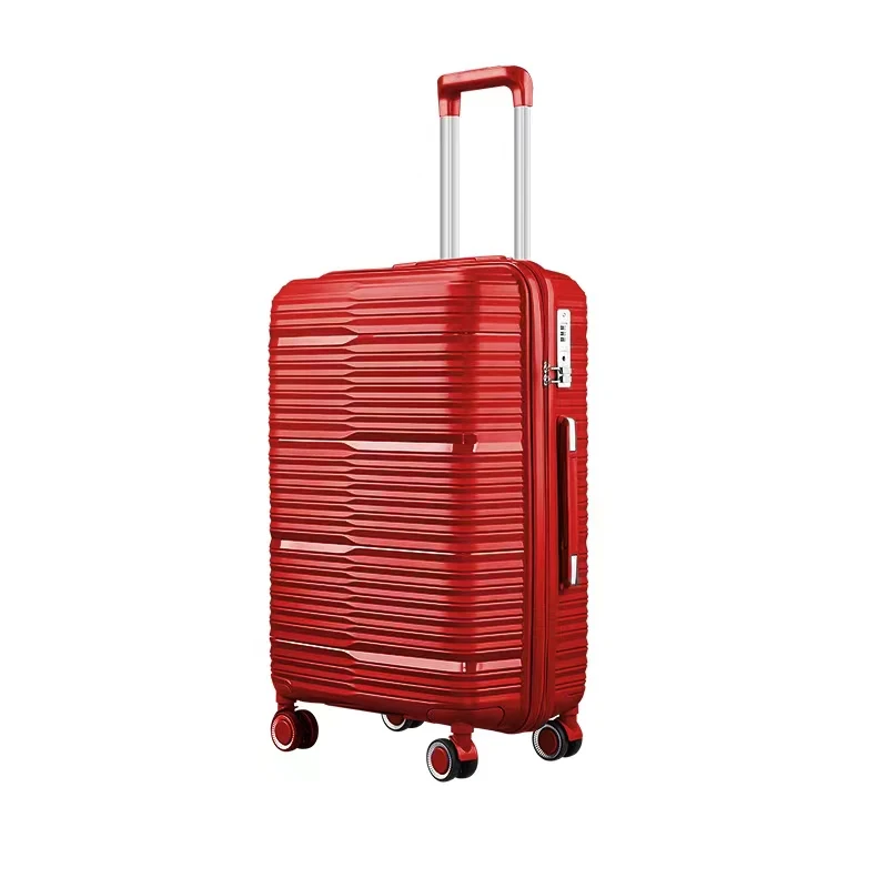 PP Trolley Luggage 20 24 28 Inch Wholesale PP Suitcase Sets Travel Bag Customized Traveling PP Luggage   Set Hard Shell