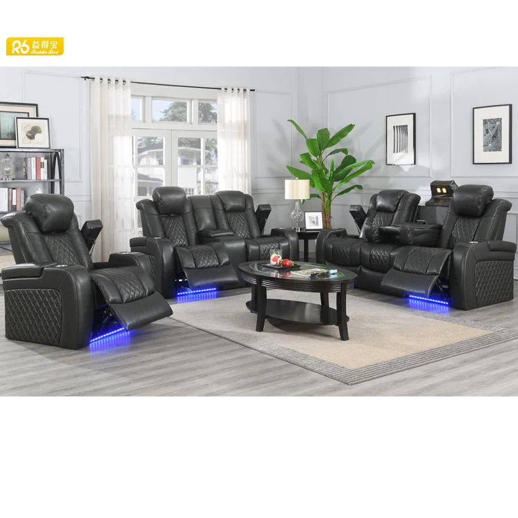 High quality multi-function wholesale hot sale italy leather recliner sofa, Electrically adjustable lazy boy recliner sofa