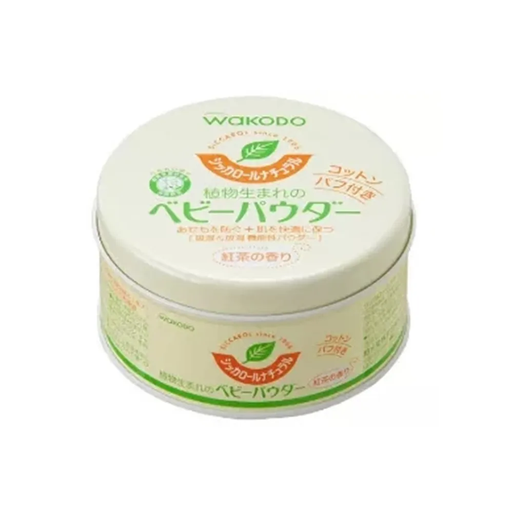 
Wakodo Natural Plant Essence Green Tea Extract Baby Infantile Talcum Powder 