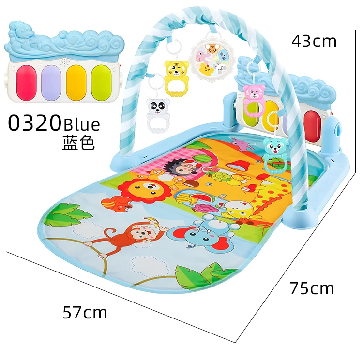 Colorful Infant Baby Mat & Activity Gym Carpet Gym Play mat baby pedal Musical Piano Animals Gym Mat