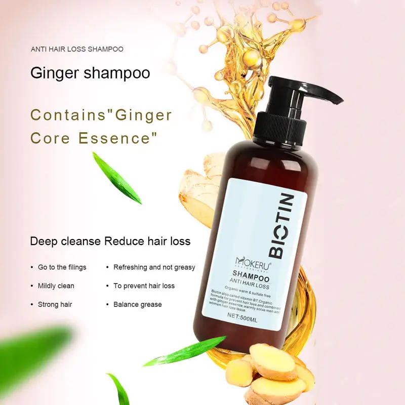 Wholesale MOKERU Biotin Collagen Korean Shampoo Prevents Hair Loss 100% Sulfate Free Custom Shampoo