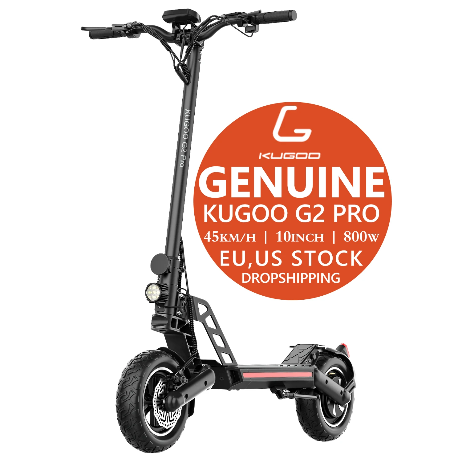 UK EU PL Warehouse Faster Delivery Aovo Kugoo g2 Pro 800w Motor 15ah 10inch Waterproof Foldable Electric Scooter