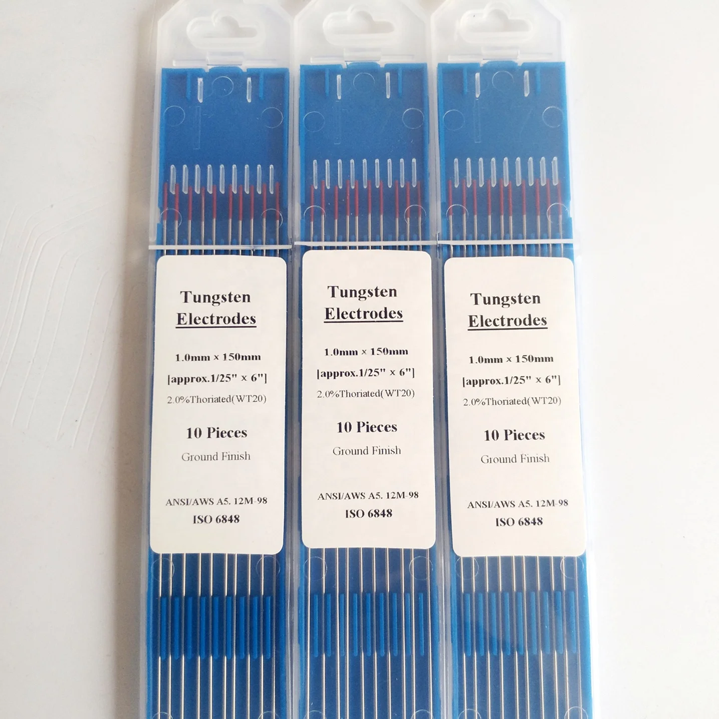 China Factories WT20  2%  Thoriated Red  Tungsten Electrode For Welding Machine And Welding Torches