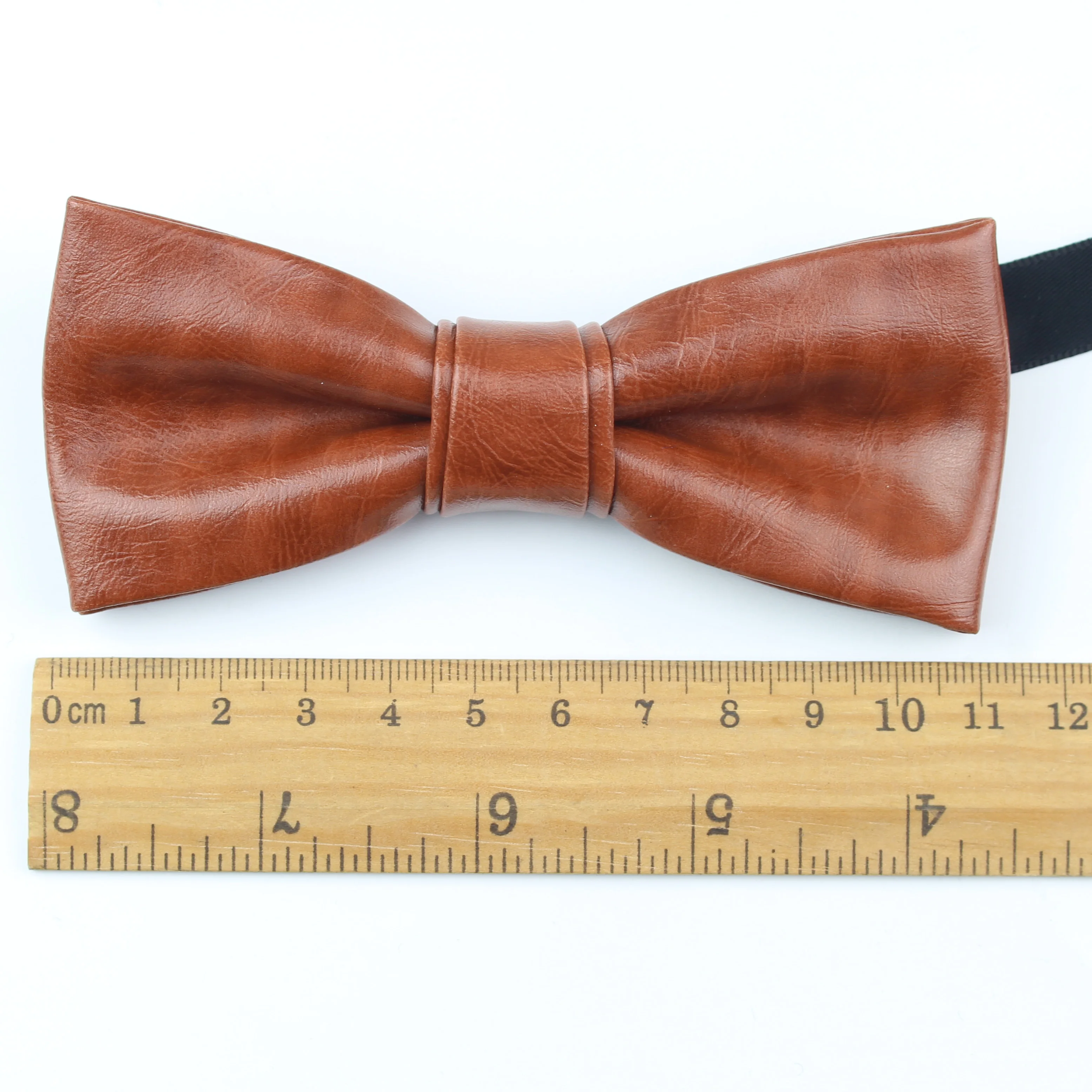 Fashion Valued Pu Leather Men Patchwork Bow Tie Female Necktie Red Gold Silver Adult Cravate Homme Wedding Party Ties For Men