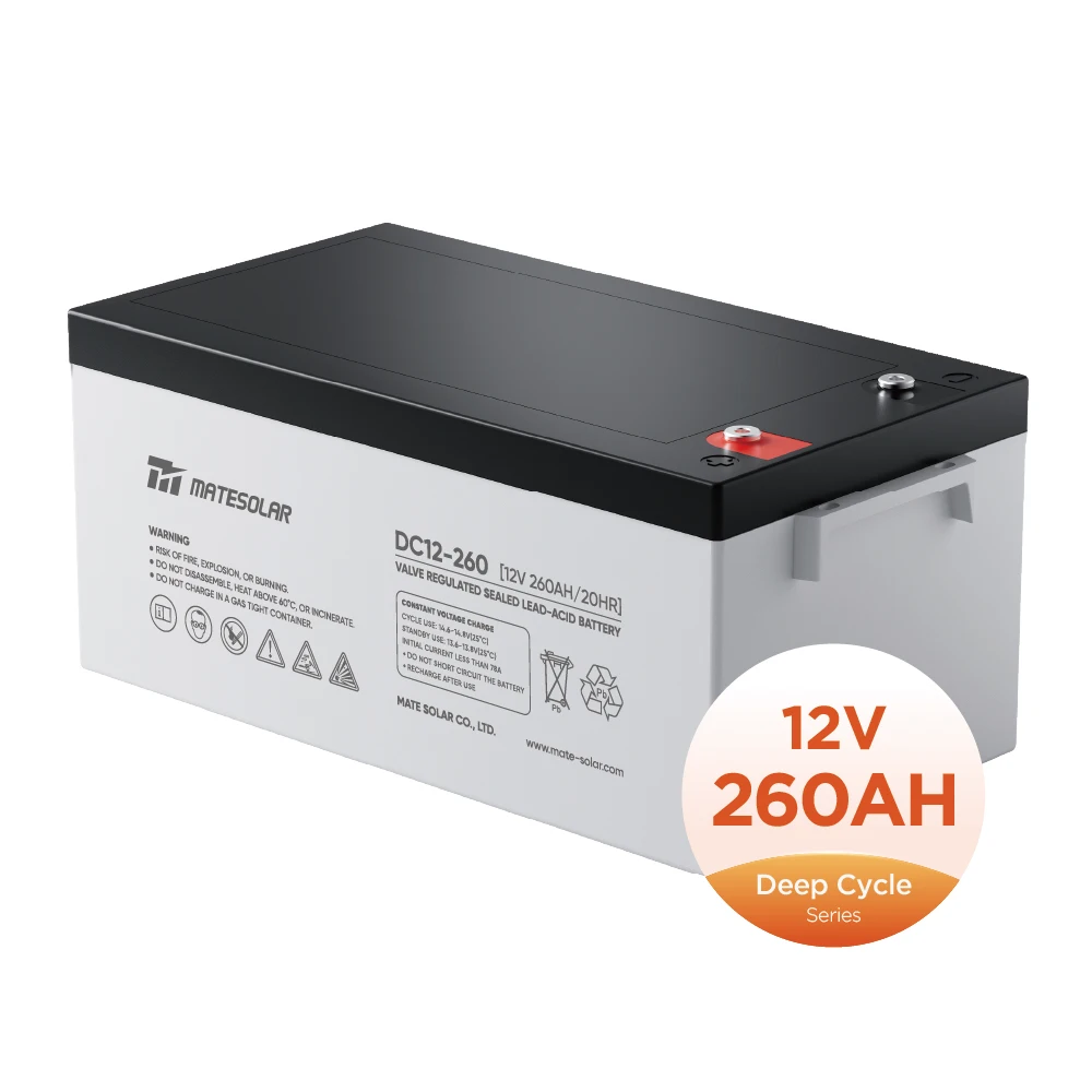 Гелевая батарея Mate 250Ah 12V 150Ah 200Ah Agm Ups гелевая солнечная для хранения