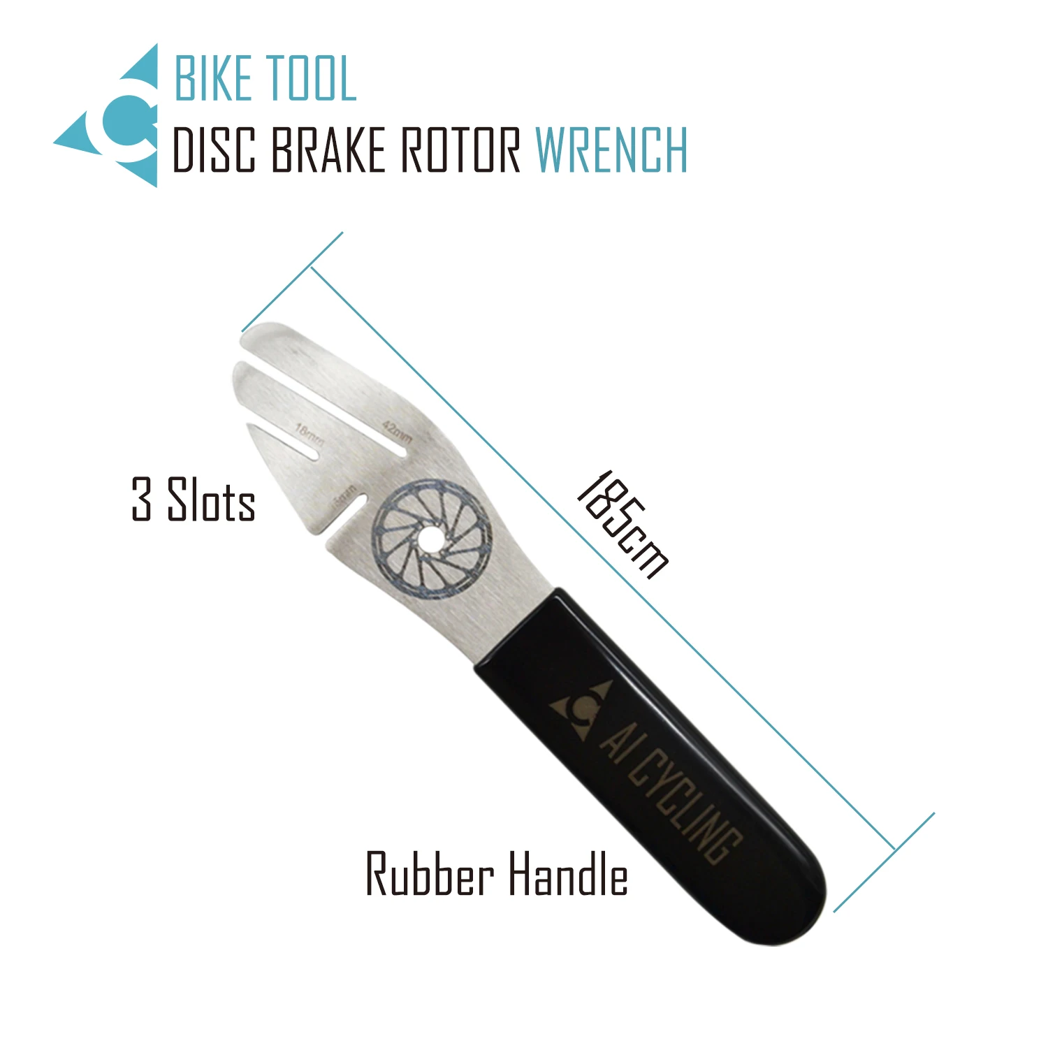 Stainless Steel Bicycle Brake Disc Rotor Correction Wrench Alignment Truing Tool