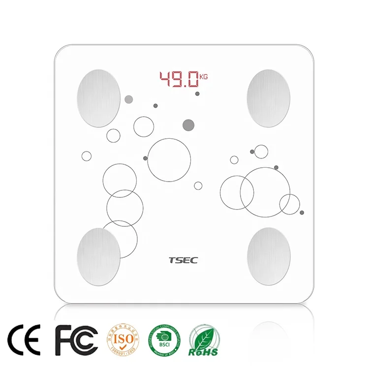 LeaOne Most popular smart weight body scale smart bodyfat download digital scale on mobile phone scale
