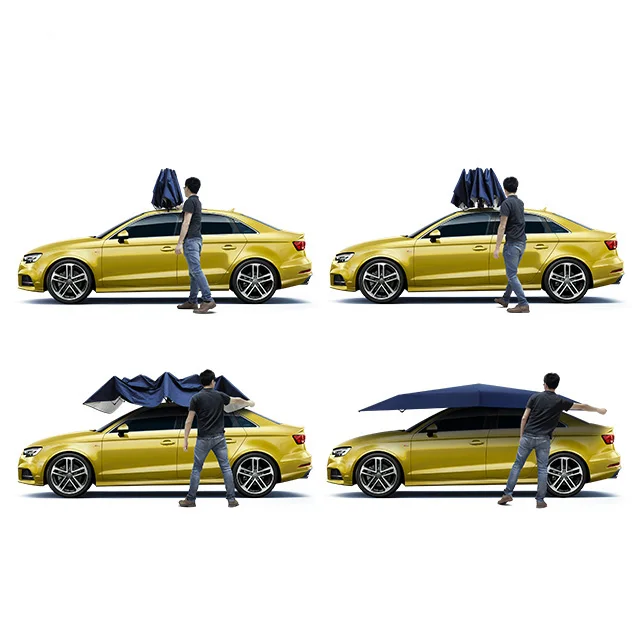 Summer sun shade car umbrella cover se-mi automatic outdoor car protection car umbrella