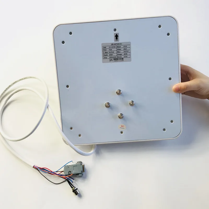 TCP/IP/RS232 UHF Integrated 8dbi RFID Reader 860-865Mhz, ISO18000 6C card Reader/Writer for logistics