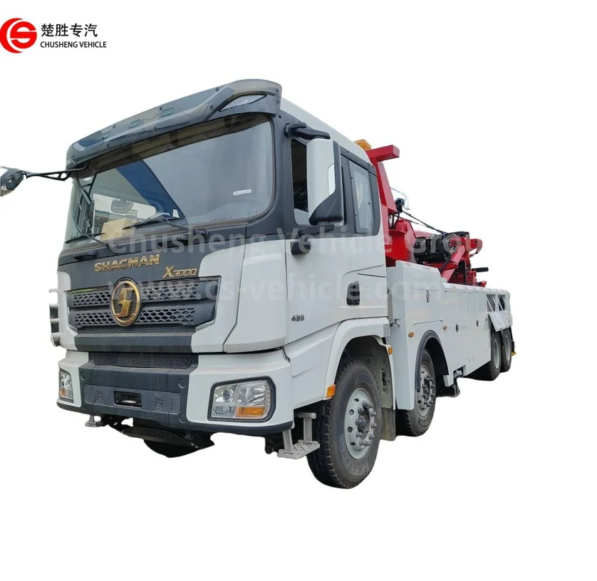 Hot sale Shacman X3000 Wrecker Truck 60t Lifting All Rotation Towing Truck rescue towing equipement truck