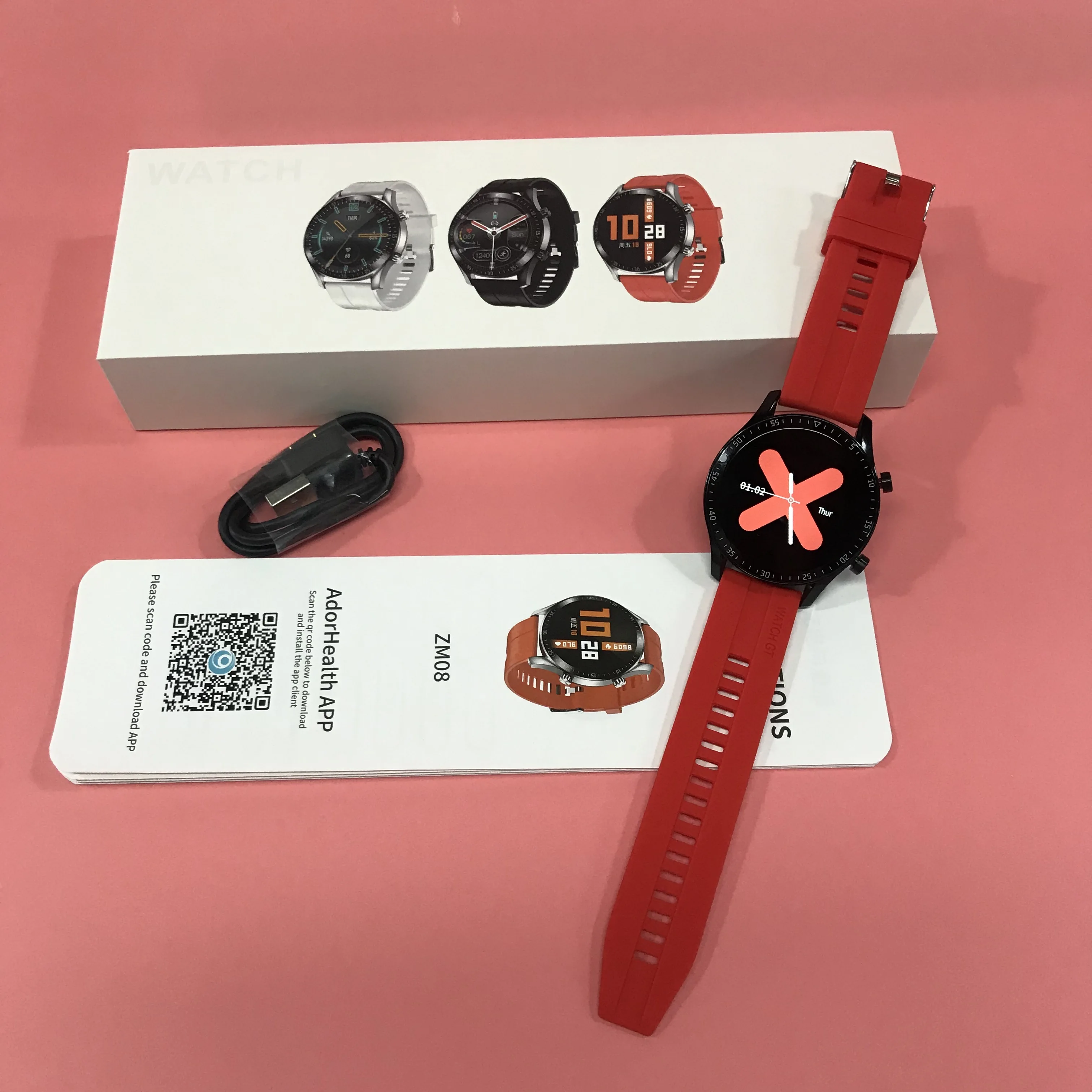 IP68 Waterproof Smart Watch with BT Call for Android ios ZM08 Wearable Devices 1.3 inch Dial Phone Call Sports Fitness Tracker