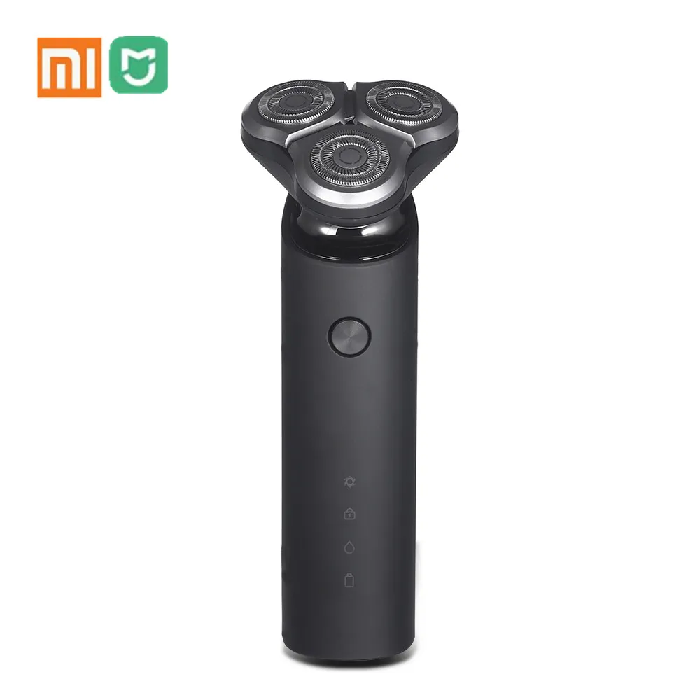 Электробритва Xiaomi Mijia Electric Shaver, бритвенный станок для мужчин для сухого и влажного бритья бороды, триммер с аккумулятором и турбо режимом, основное и Дополнительное лезвие ES3