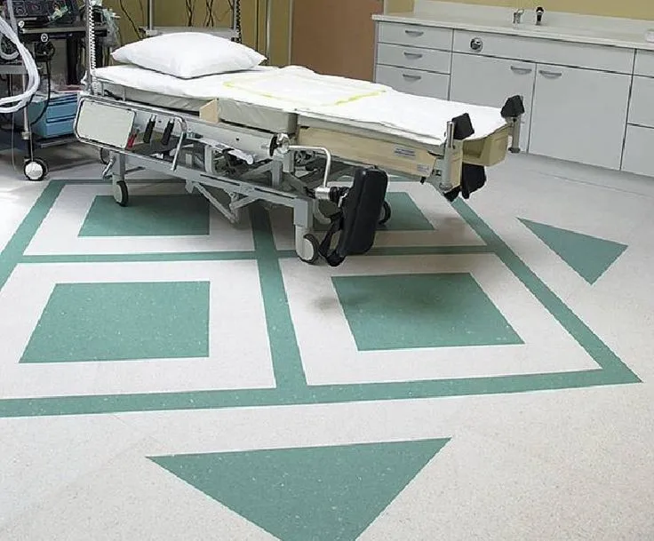 pvc flooring price Commercial Anti-Static Esd Antibacterial PVC Vinyl Clean Room Homogeneous flooring Sheet For Hospitals
