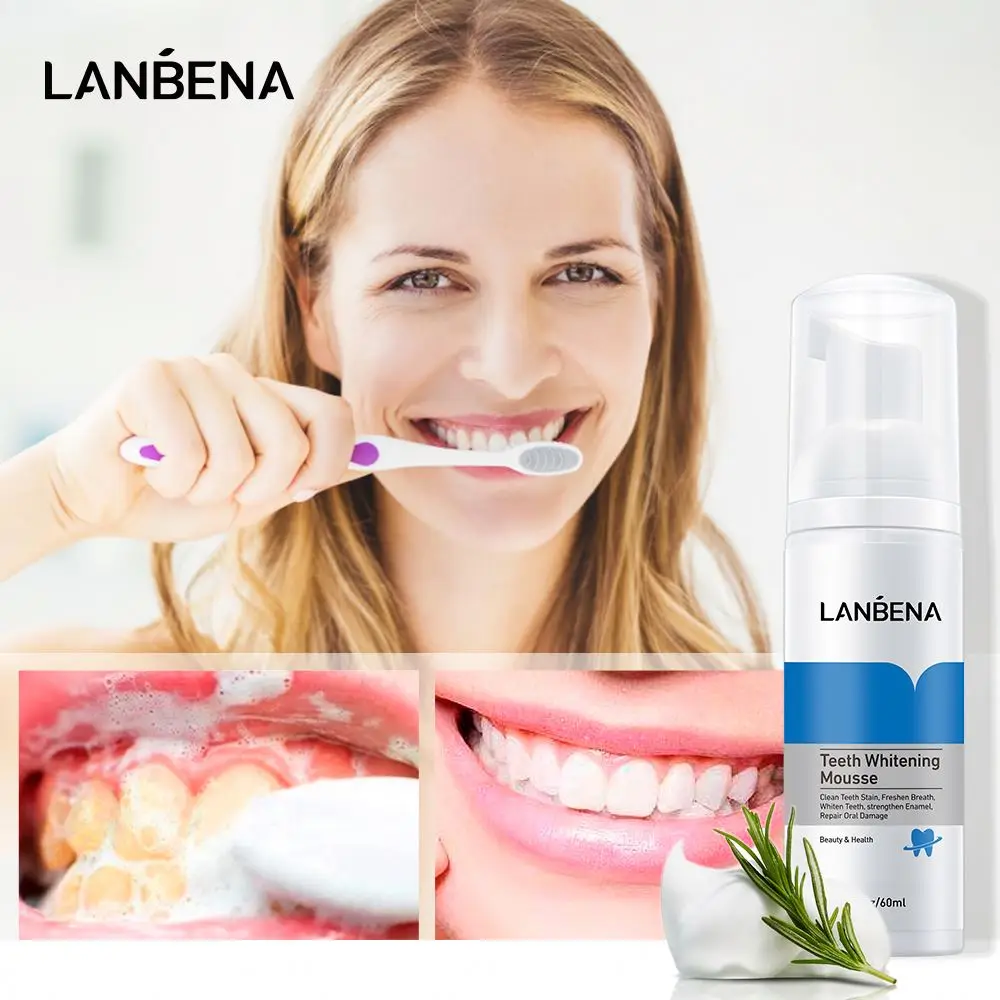 LANBENA отбеливающая зубная паста для домашнего использования легкая пена мусса оптовая продажа частная торговая марка лучший Стоматологический Продукт снега