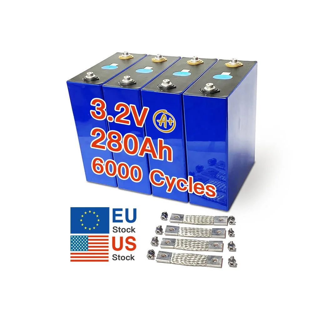 EV EU Stock Lifepo4 280Ah battery cell 3.2V LF280K 300Ah 310Ah 320Ah AKKU lithium ion batteries For Solar Energy storage System