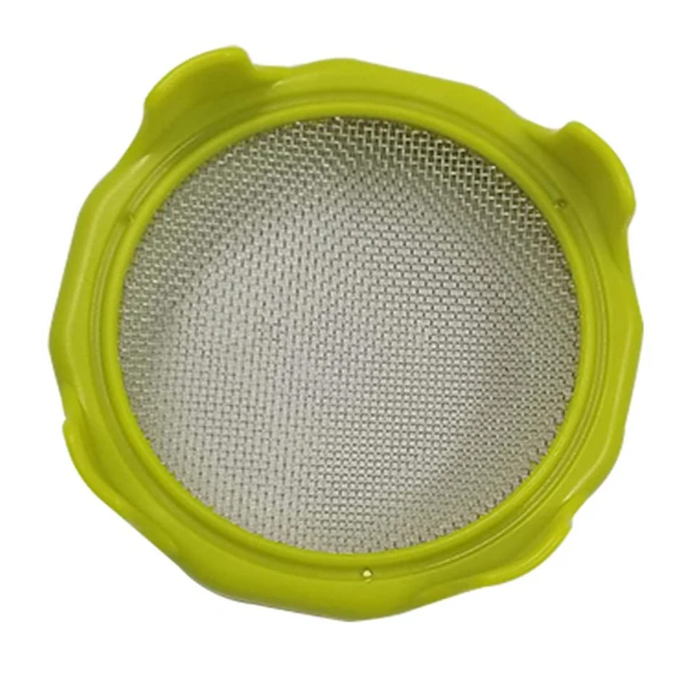 Yuming Easy Rinse & Drain Plastic Sprouting Lids for Wide Mouth Mason Jars