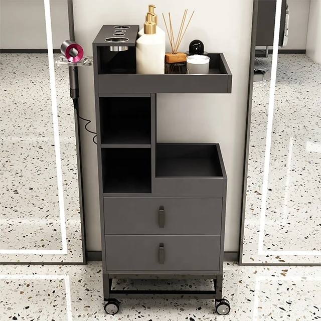 Barber cabinet station tattoo trolley salon cart