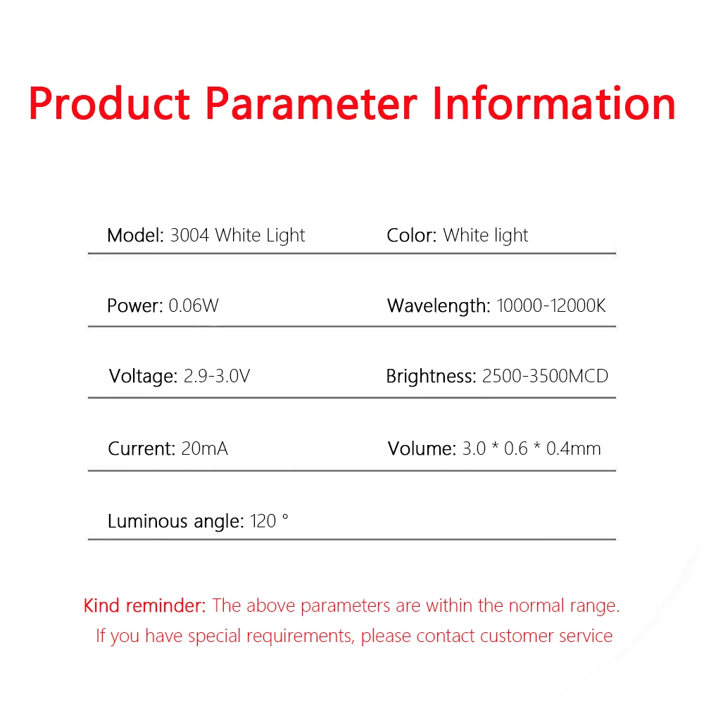 3004 LED Bead Mounted 3004 RGB LED Mounted Light-Emitting Diode